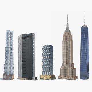 3D New York Skyscrapers Collection 3 model