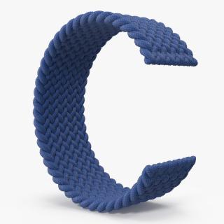 Blue Braided Solo Loop 3D