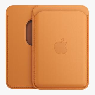 iPhone Leather Wallet with MagSafe Saddle Brown 3D