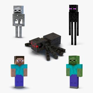 3D Minecraft Characters Collection 2 model