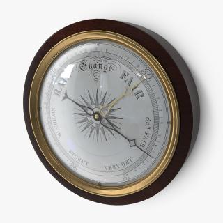 Antique Barometer 3D