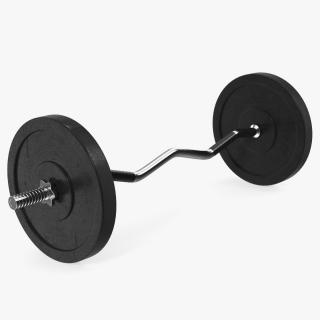 Curved Barbell 3D model