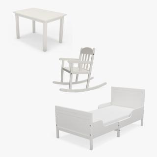 IKEA Furnishings for Children Room Collection 2 3D