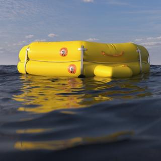 Rescue Inflatable Raft 3D