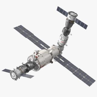 3D ISS Zvezda Service Module Fully Assembled