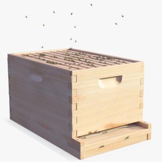 Brood Box Cedar 8 Frames 3D model