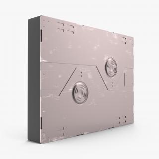 3D Sci-Fi Anodized Panel 3 model