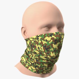 3D Breathable Half Face Neck Gaiter Camouflage model