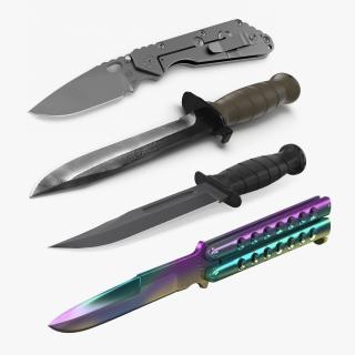 3D Combat Knives Collection 2