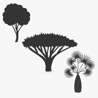 3D model Plant Silhouettes Collection 5