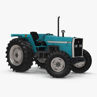 3D model Farm Tractor Rigged for Cinema 4D 2