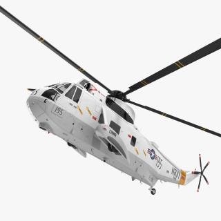 Sikorsky SH-3H Sea King USA Navy Rigged 3D model