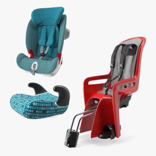 Child Safety Seats Collection 3D model