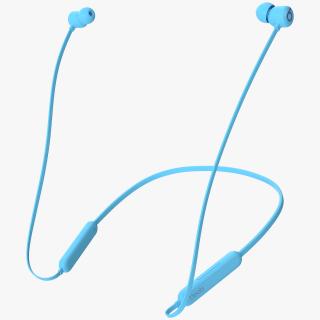 3D model Beats Flex Wireless Earphones Flame Blue