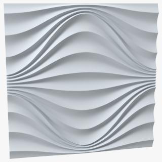 Wall Panel Circular Wave Ceramic 3D