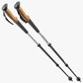 3D Idle White Black Diamond Carbon Trekking-Poles