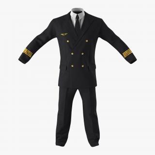 3D Airline Pilot Suit model