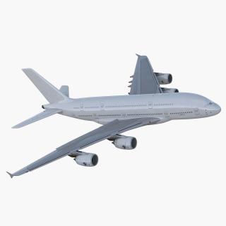 3D model Airbus A380 800 Generic Rigged