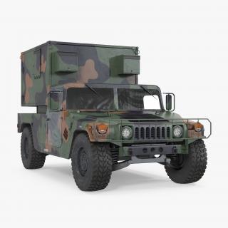 Shelter HMMWV m1037 Camo 3D model