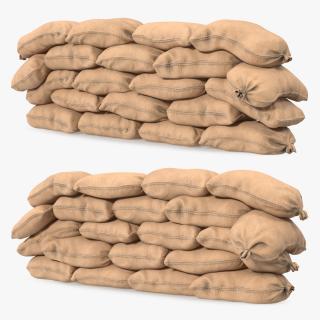 Sandbag Wall 3D