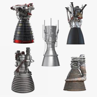 Rocket Engines Collection 4 3D