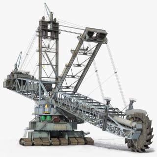 3D model Bagger 293 Bucket Wheel Excavator Rigged
