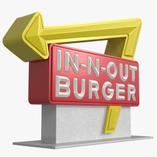 3D In N Out Burger Stand 2 model