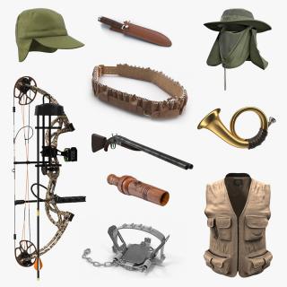 3D model Hunting Equipment Collection 6