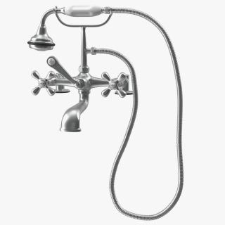 Classic Bath Shower Mixer 2 3D