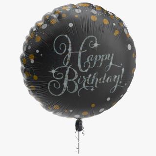 Happy Birthday Foil Balloon 3D