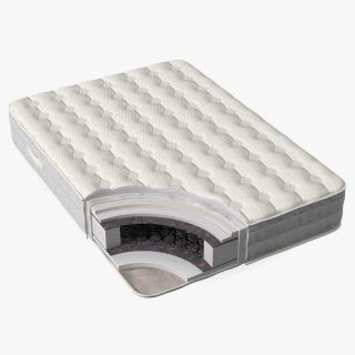 3D Orthopedic Mattress Internal Structure View model