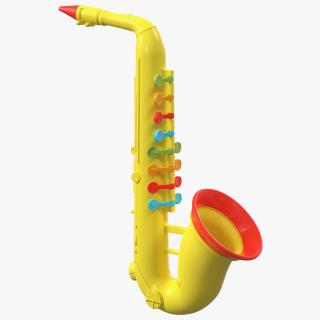 3D model Plastic Colorful Toy Saxophone