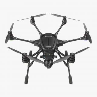 Hexacopter Yuneec Typhoon H Rigged 3D model