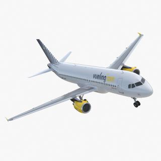 3D model Airbus A320 Vueling Airlines Rigged