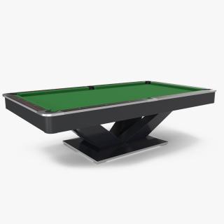 3D Professional Billiards Table 9ft Green model