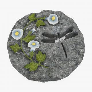 Decorative Garden Stepping Stone 3D