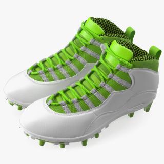 3D Baseball Cleats Green