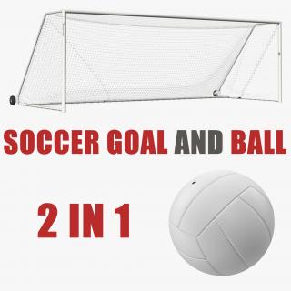 3D Soccer Goal and Ball Collection