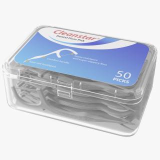 CleanStar Dental Floss Toothpicks Box 3D