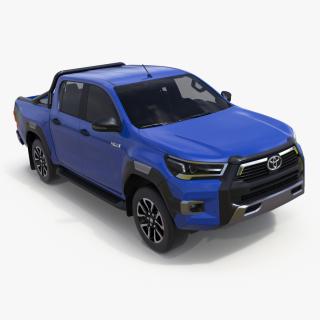 Toyota Hilux 2022 Blue 3D