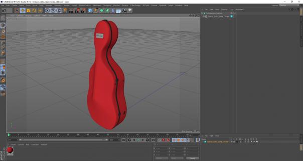 3D model Classic Cello Case Closed