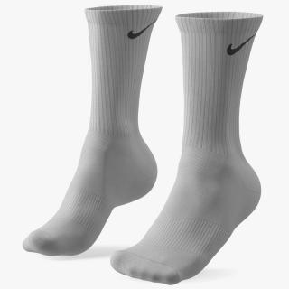 3D Long Socks Nike Grey on The Foot Standing Toes