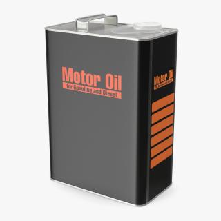 3D Motor Oil Metal Can 4L1 model