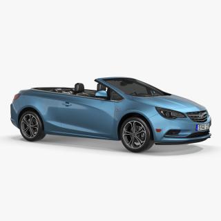 3D Buick Cascada Cabriolet Convertible Blue Color