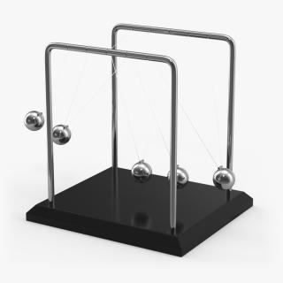 3D model Newtons Cradle Executive Desk Toy Rigged