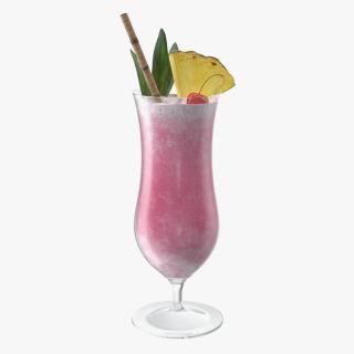 3D Colorful Fruit Cocktail model