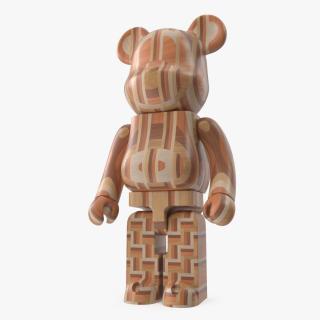 3D model Bearbrick Karimoku Parquet 2nd