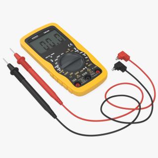 3D model Digital Multimeter with Probes