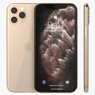 Apple iPhone 11 Pro Gold 3D model