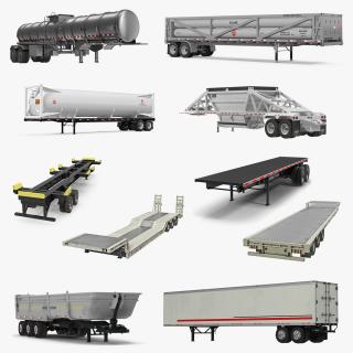 3D Trailers 3D Models Collection 4